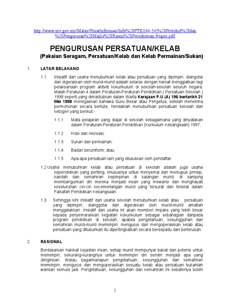Protokol Perlembangan Pertubuhan Pdf