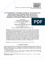 A Comparison Analysis Between Unsymmetric and Symmetric Radial Basis Function Collocation Methods for the Numerical Solution of Partial Differential Equations