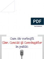 Cum Sa Vorbesti Clar, Concis Si Convingator in Public