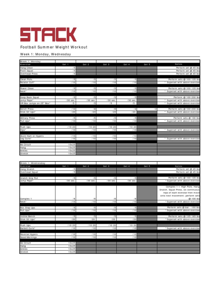 Alabama Football Workout PDF Recreation Weight Training