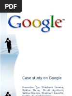 Download Google Case Study by shashank0803 SN19583272 doc pdf