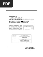 Download Apexi Installation Instruction Manual RSM Rev Speed Meter Instructions by THMotorsportsnet SN19583939 doc pdf
