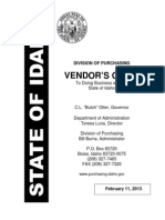 Vendor'S Guide: Division of Purchasing