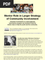 Mentor Role in Larger Youth Development Strategy