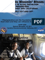 Analysis of Algal Pre-Bloom Parameters in Monterey Bay, California On July 22 AND 24