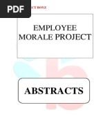 Abstracts - Employee Morale