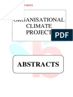 Abstracts - Organisational Climate