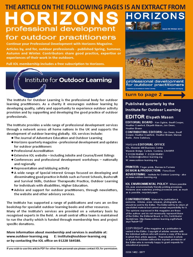 A Brief History Of Forest School Part 1 Pdf Romanticism Childhood