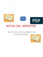 Notas Del Semestre