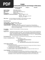 Syllabus Template EDUL 7043 Organ. Change, Fall 2009