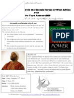 Mystic Spirit - Self Actualization With the Cosmic Forces of West Africa - Flyer