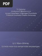 Download Statistik U Mann-Whitney Uji Beda Mean Dua Sampel Tak Berpasangan by Tri Cahyono SN19597047 doc pdf