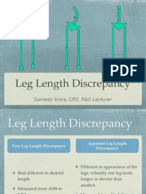 Leg Length Discrepancy, PDF, Anatomical Terms Of Motion