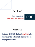 "My Trust": How Much Will You Trust GOD?
