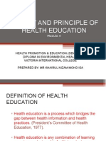 Modul 4 - Theory and Pronciple of Health Education