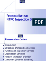 Presentation On NTPC Inspection Services