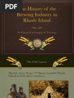 Rhode Island Brewery History