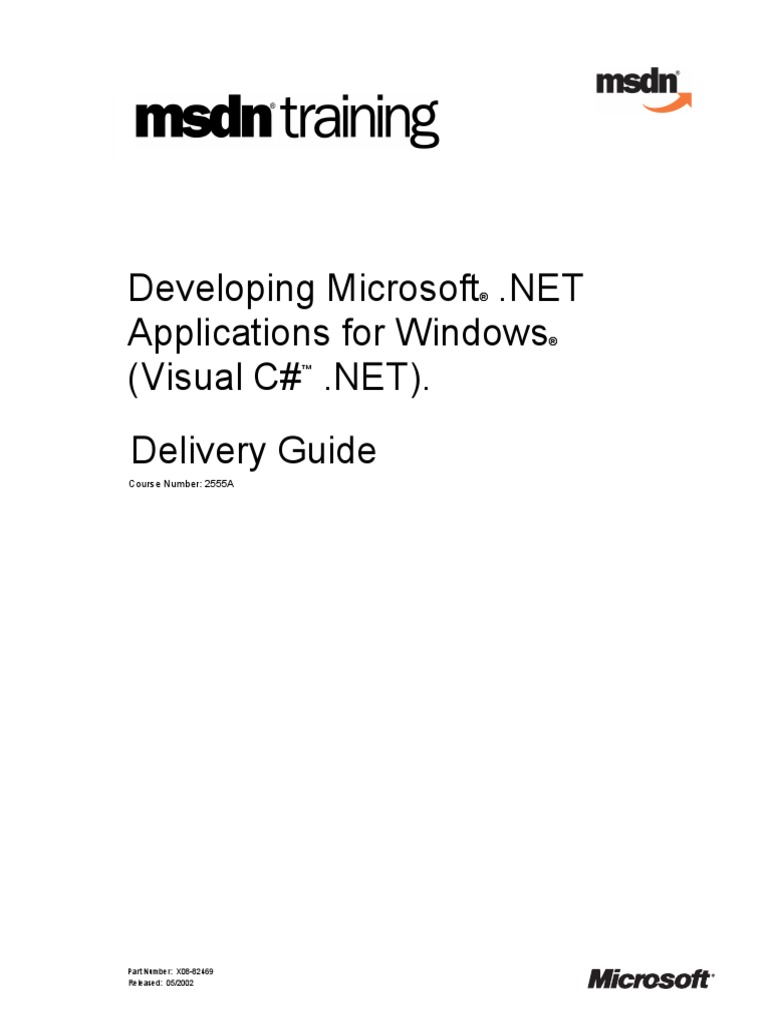 Developing Microsoft .NET Applications For Windows | PDF | Component ...