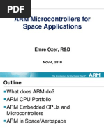 ARM Microcontrollers For Space Applications: Emre Ozer, R&D