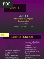 L20-Introduction to Arrays II - Processing Elements