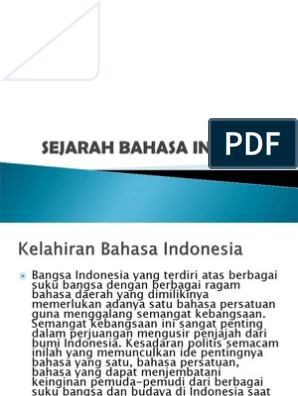 Buku Sejarah Perkembangan Bahasa Indonesia Pdf