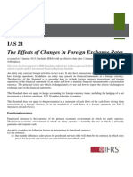 The Effects of Changes in Foreign Exchange Rates: Technical Summary