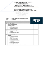 Daftar Asistensi Tugas Bendung ts usu