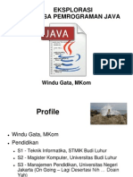 Eksplorasi Java 05012014