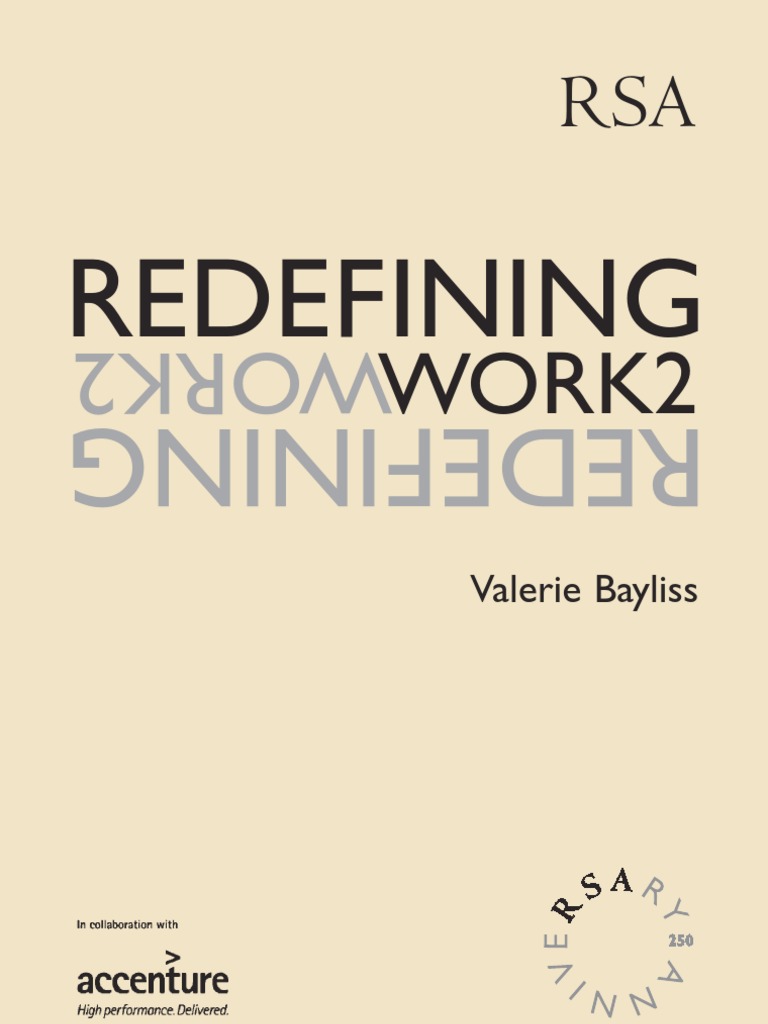 Redefining Work 1998 | PDF