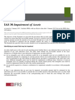 IAS 36 Impairment of Assets: Technical Summary