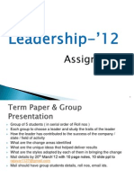 Leadership - Term Paper - Presention (1).ppt