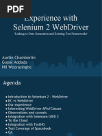 Novataig 2011 11 Experience With Selenium 2 Web Driver