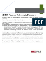 IFRS 7 Financial Instruments: Disclosures: Technical Summary