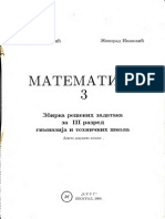 Matematika 3 - Zbirka Resenih Zadataka Za III Razred Gimnazija I Tehnickih Skola (Krug)