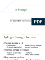 Hydrogen Storage: An Application-Specific Issue