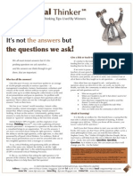 Critical Thinker Issue 2.2009 - Questions