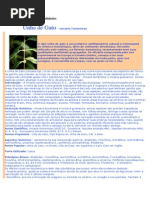 Unha de Gato Finalidades