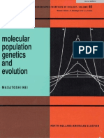 Molecular Population Genetics and Evolution - Masatoshi Nei