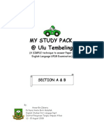 My Study Pack at Ulu Tembeling: Section A & B