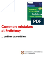 Common Mistakes Proficiency