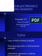 Approaches and Methods in Human Geography