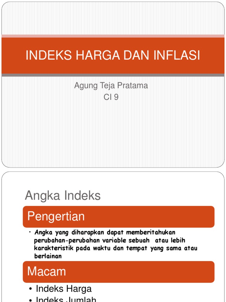 Indeks Harga dan Inflasi: Panduan Lengkap | PDF | Bisnis