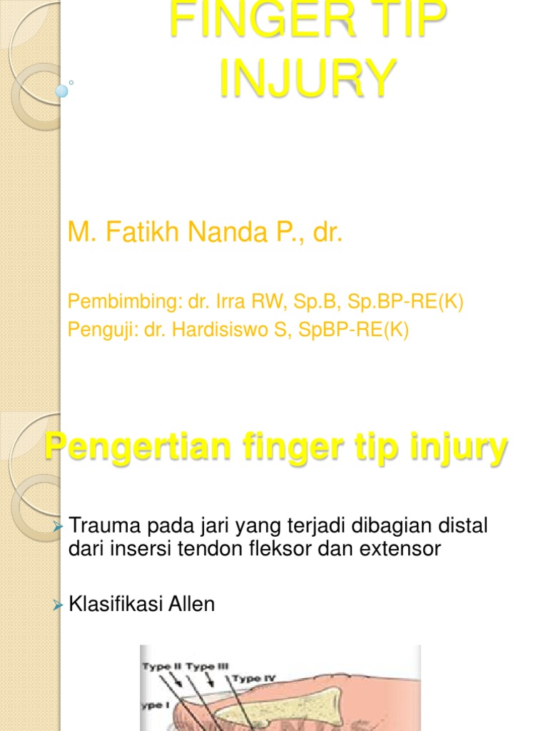 Finger Tip Injury PDF