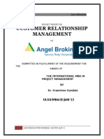 Customer Relationship Management Project Report