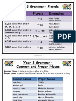 Year 3 Grammar Lessons on Plurals, Nouns, Pronouns and More