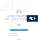 Aerobic and Anaerobic Treatment of Waste Water