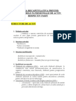 Schema Recapitulativa Privind Structurile Patrimoniale de Activ Respectiv Pasiv