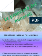 Le proprietà dei minerali.