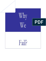 Why we fail