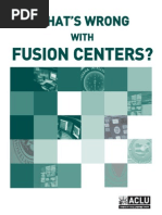 Whats Wrong With Fusion Centers - ACLU